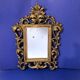 Small Rococo Baroque style mirror by Roberta Wood vintage 50/60