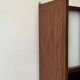 Large closed bookcase in wood and glass, Oscar Furniture design, 1950s