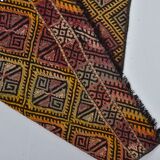 Anatolian Floral Vintage Kilim Runner sku 3397