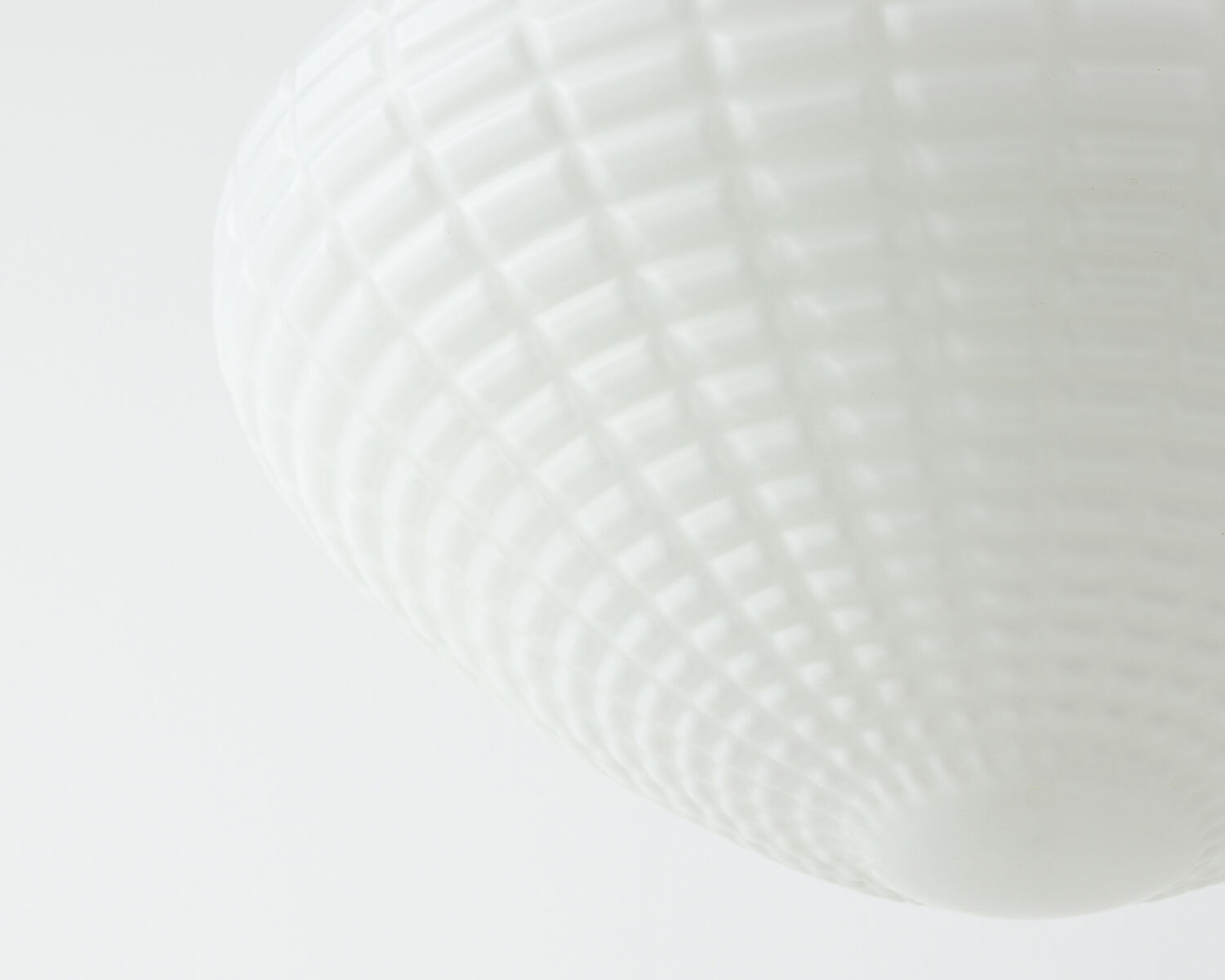 Opaline glass hanging lamp 1950