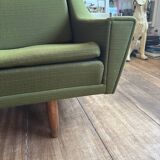 Danish style green sofa