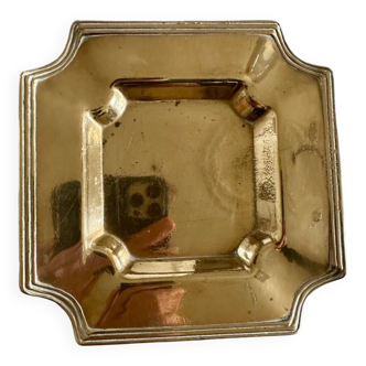 Old ashtray, pocket tray, in brass