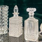 Glass whiskey decanter 1970