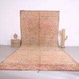 Large Vintage Beni Mguild Rug 221 x 452 cm - Old Moroccan Rug - Berber Rug