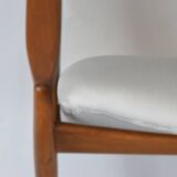 Fauteuil vintage GFM-64 de E.Homa, années 60, velours argenté gris