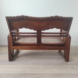 Burmese teak bench