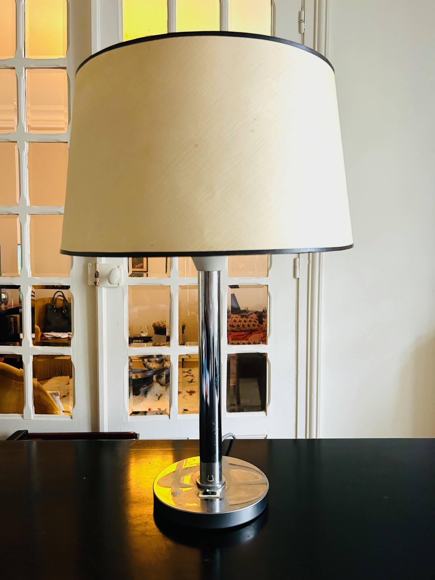 70s metal lamp