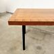 70s walnut marquetry coffee table
