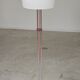 Chrome metal floor lamp opaline triplex Lidokov ex Czechoslovakia