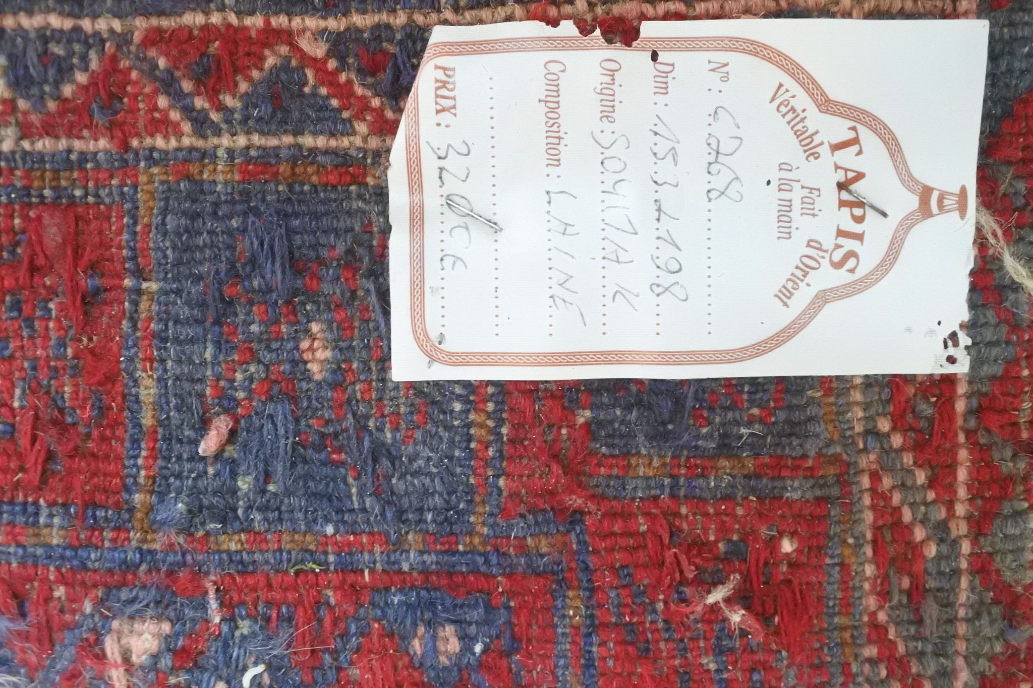 Soumak Vintage rug 198x153cm