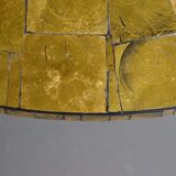 Table basse ornée d'une mosaïque à la feuille d'or 18 carats