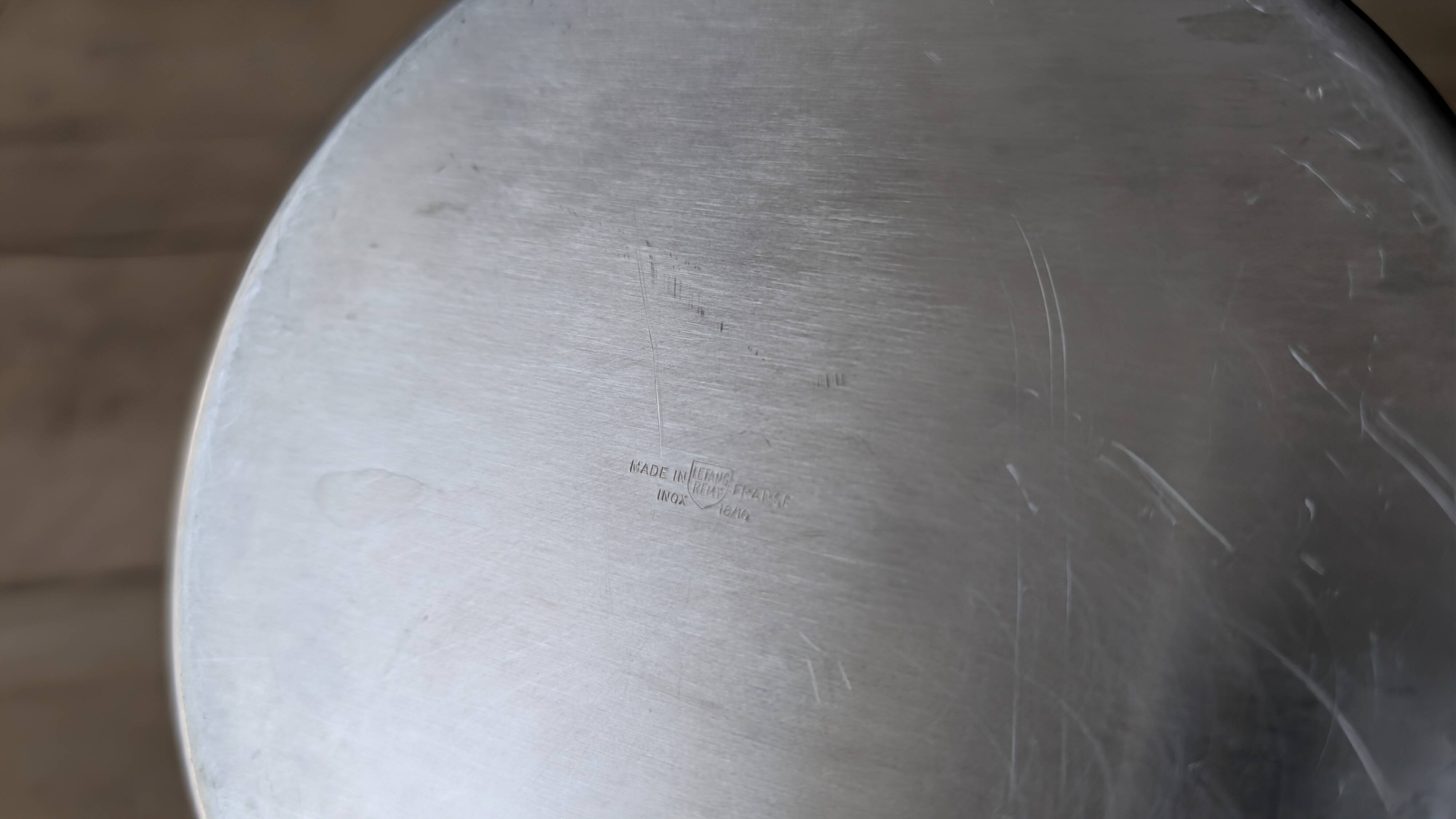 Vintage French stainless steel champagne bucket Létang Rémy