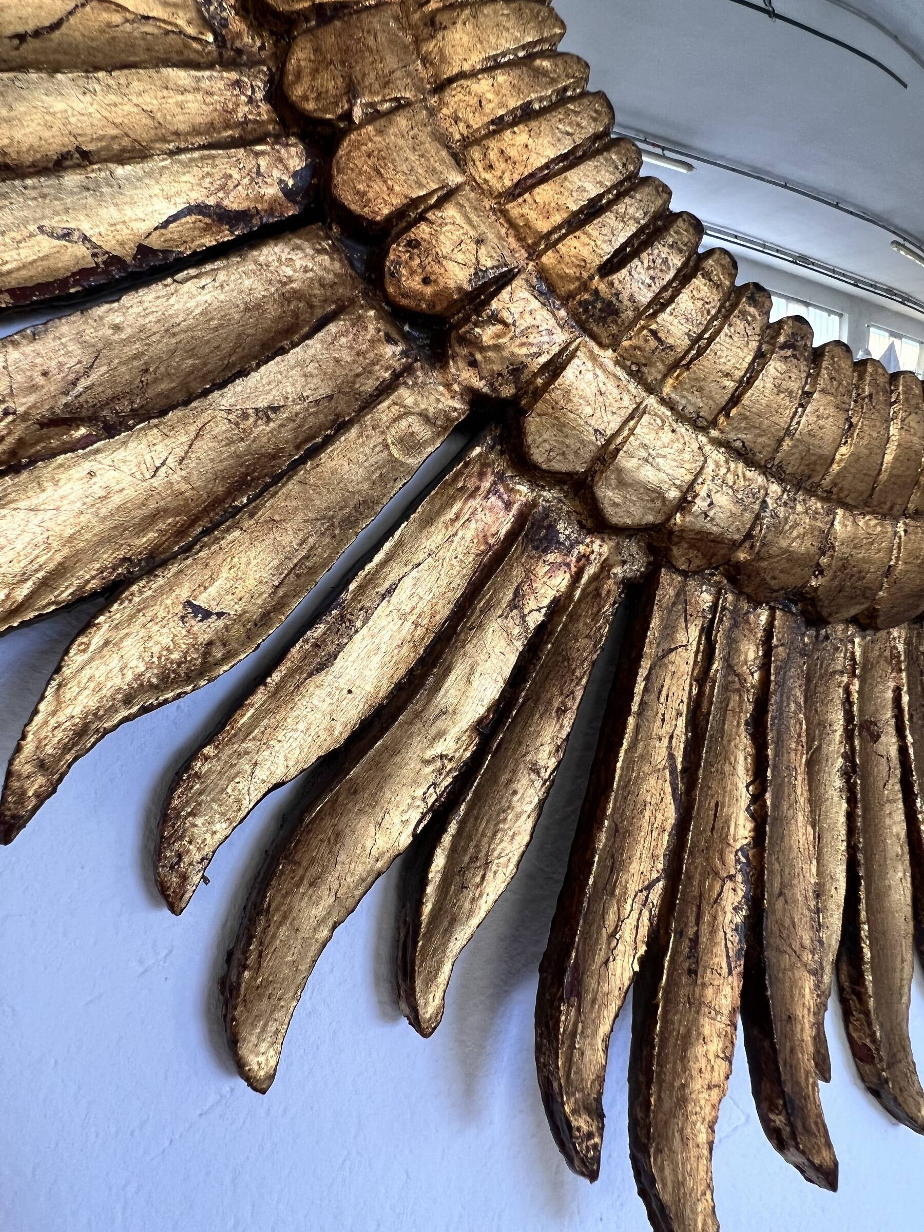 Italian Sunburst Mirror with Concave Mirror Glass