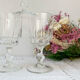 5 water glasses luminarc model lance, 1970 made in france