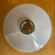 Vintage Suspension Old Shade Opaline White + Brass