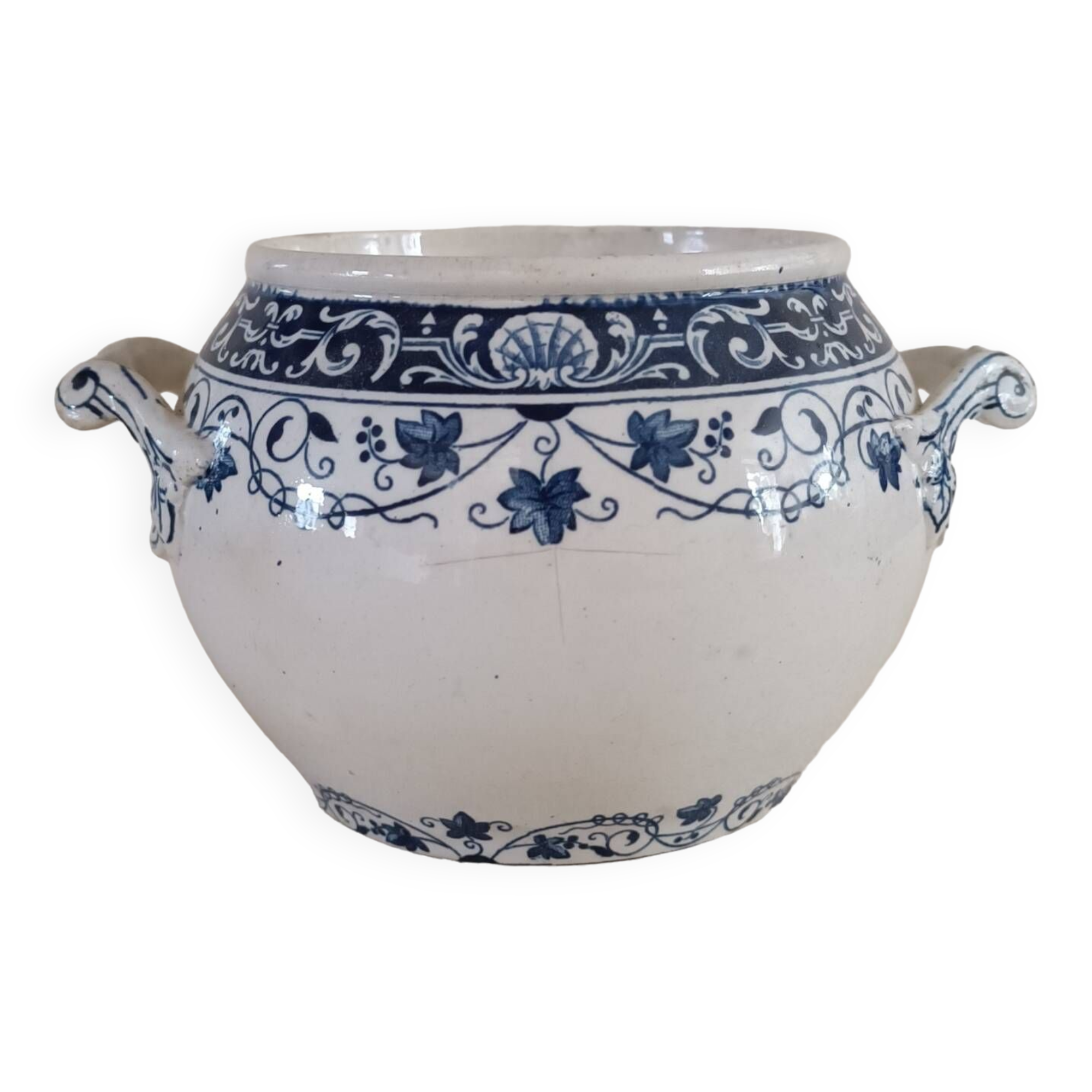 Longwy iron earth sugar bowl