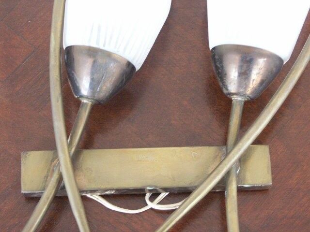 Paire d'appliques en bronze 1960