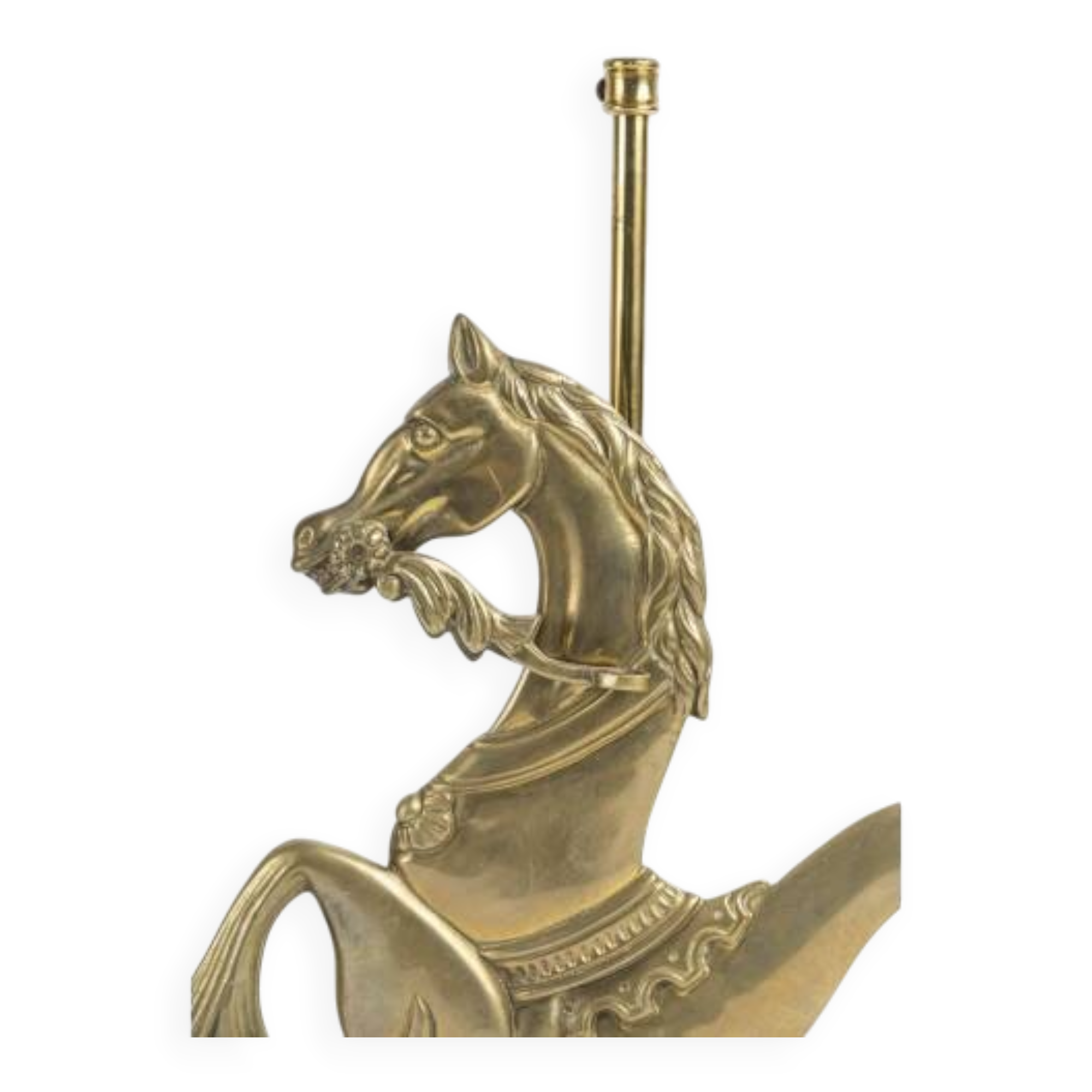 Pair of marble and bronze lamp bases, 20th century