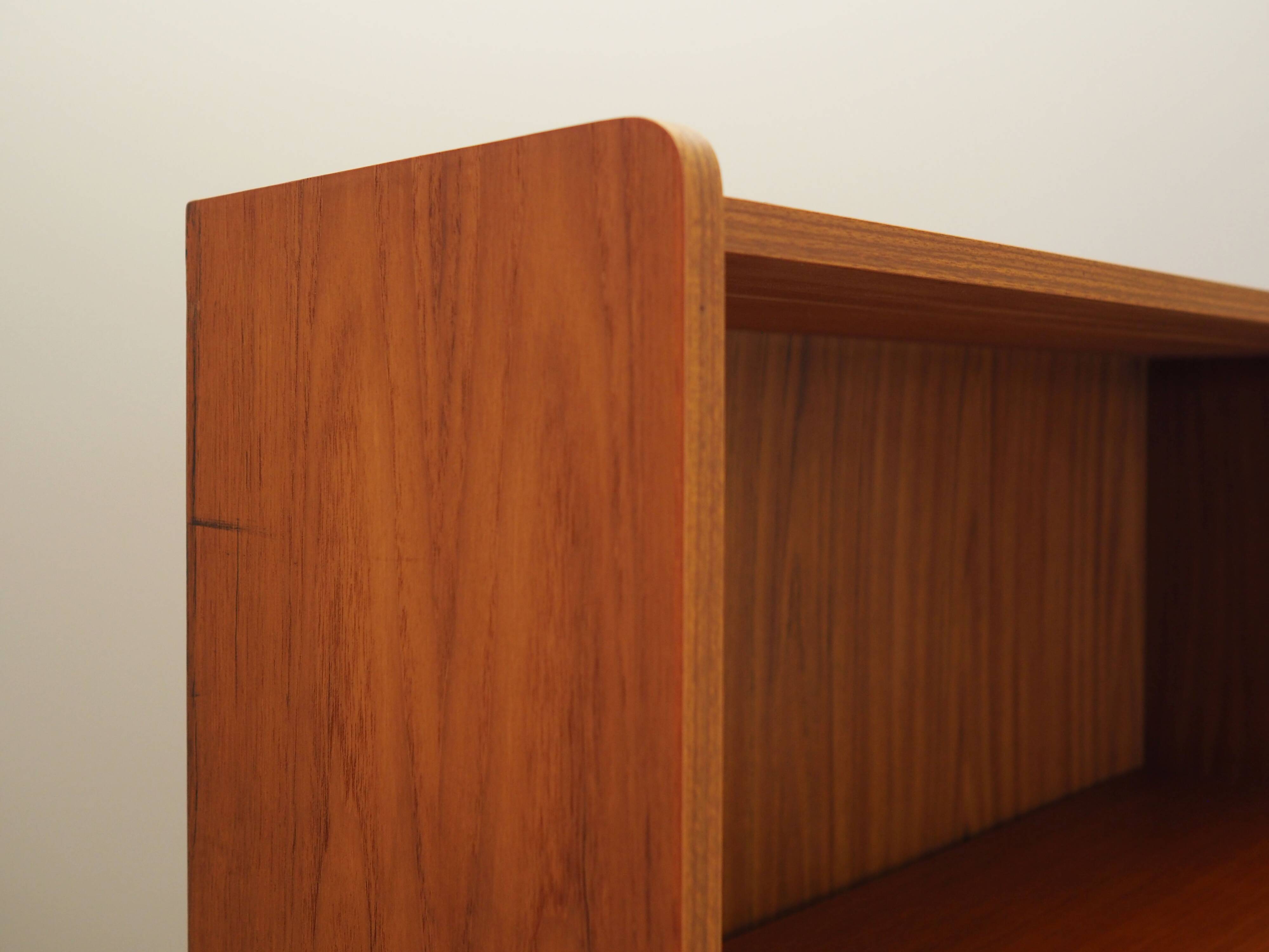Teak bookcase, Danish design, 1960s, production: Denmark