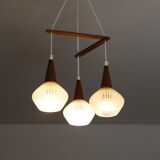 Danish boomerang luster in teak 1960