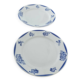 Assiettes plates anciennes Lunéville