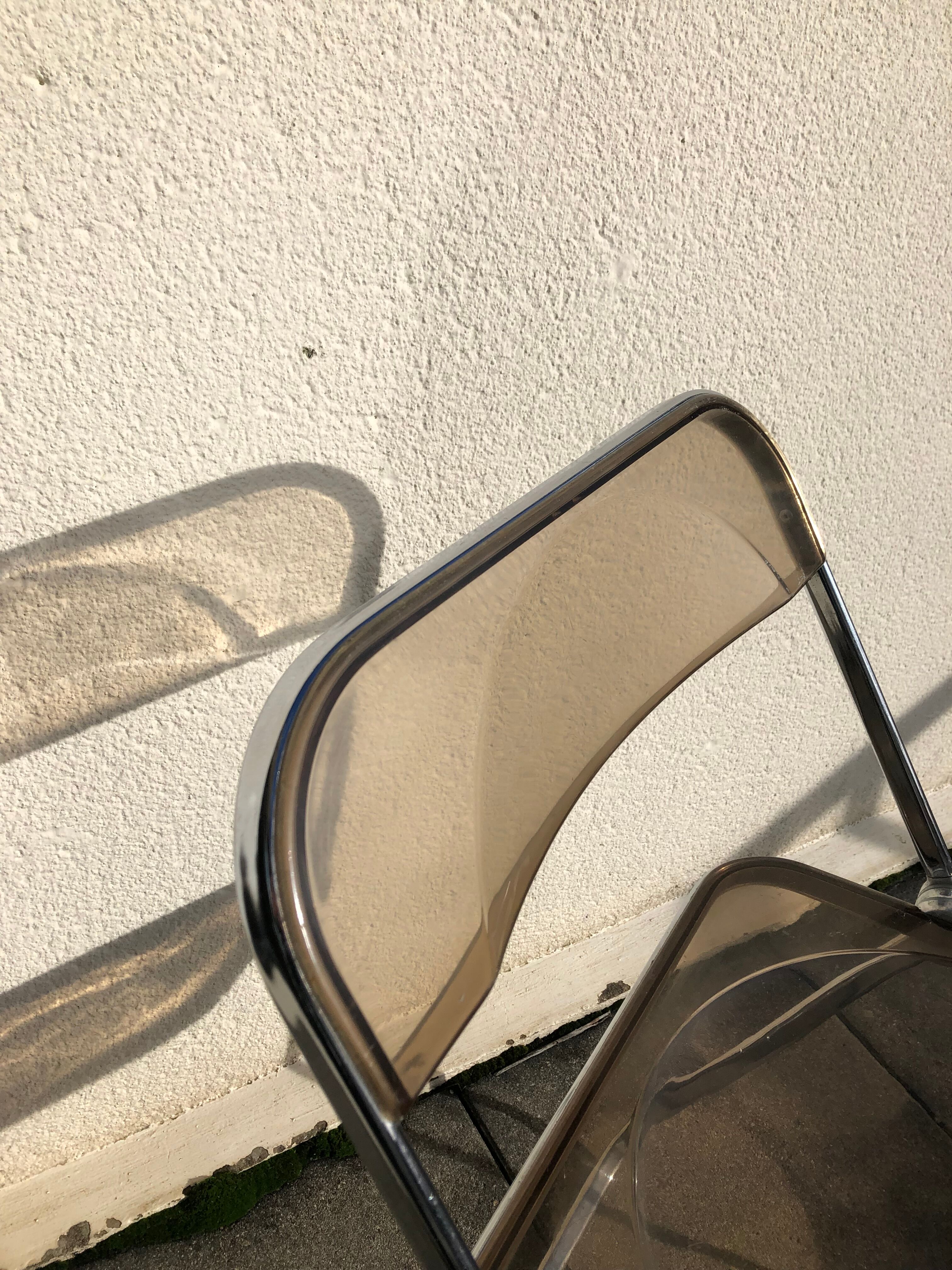 Plia chair by Giancarlo Piretti for Castelli