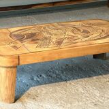Raymonde Leduc coffee table model "Colombe" Vallauris 1960