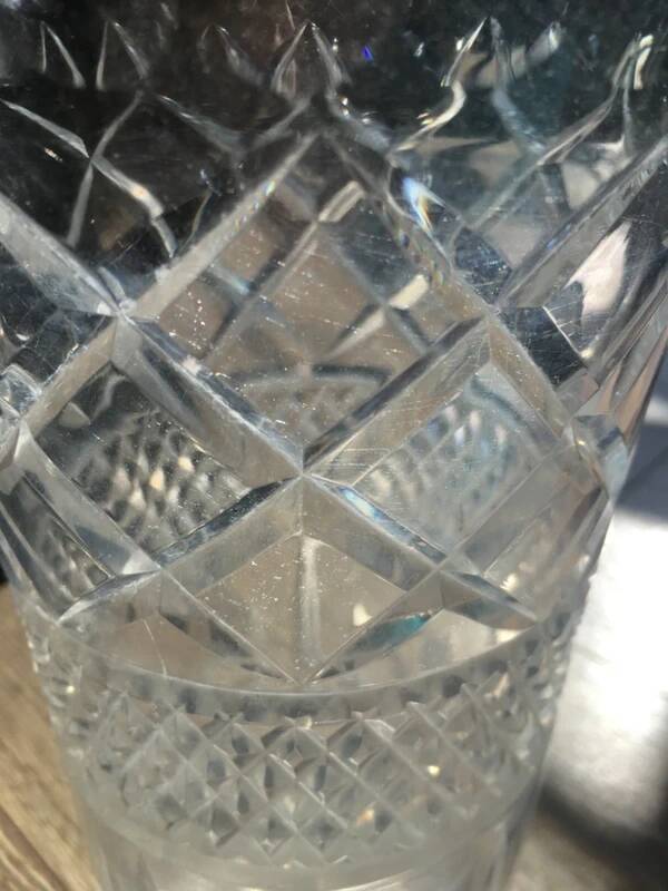 Vintage crystal vase