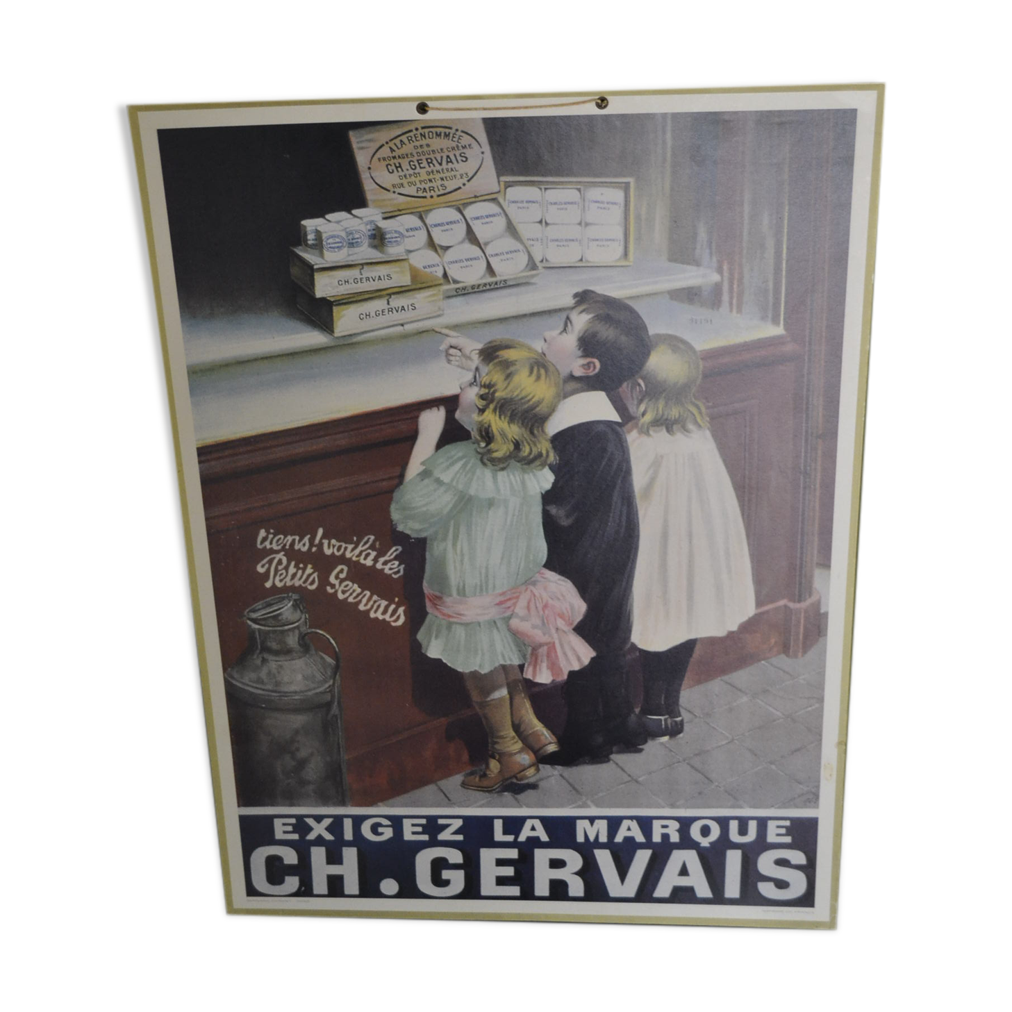 Affiche cartonnée publicitaire enfants
