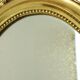 Classic Oval Gold Mirror Ribbon Decoration France 58cm