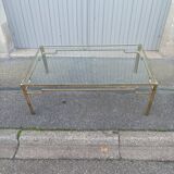Bronze and glass coffee table