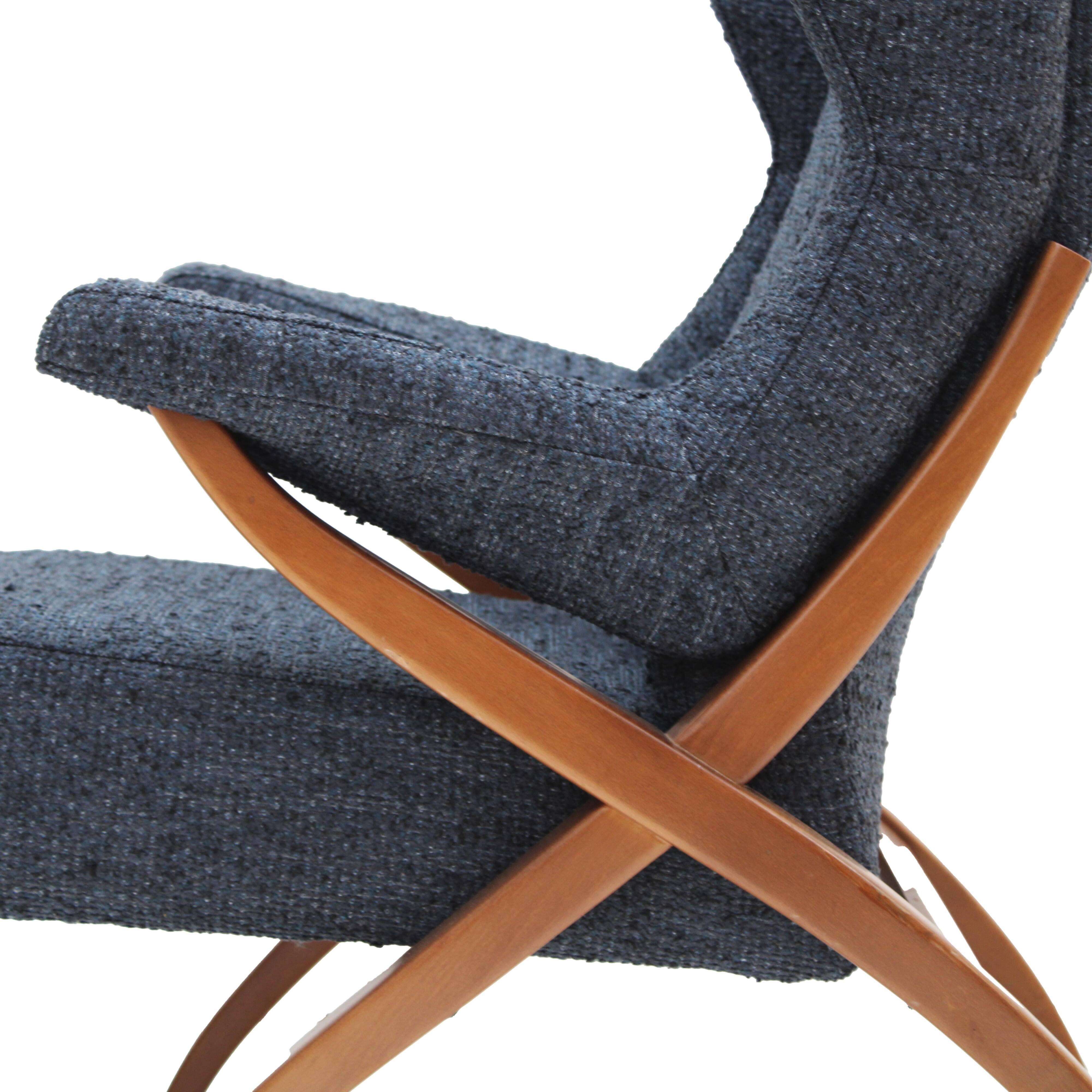 Mid Century Modern Fiorenza Italian Armchairs Designed By Franco Albini, 1950