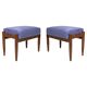 Pair of vintage purple stools from the mid-century, Edmund Homa, 1960s.