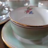 Set of 8 opaque porcelain cups – 1950s