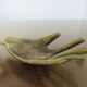 Years 70 hand-shaped ashtray brass