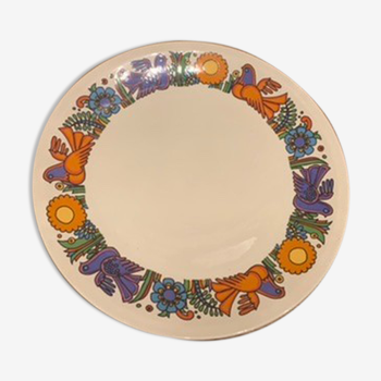 Assiette plate Acapulco porcelaine villeroy et Boch vintage 1970