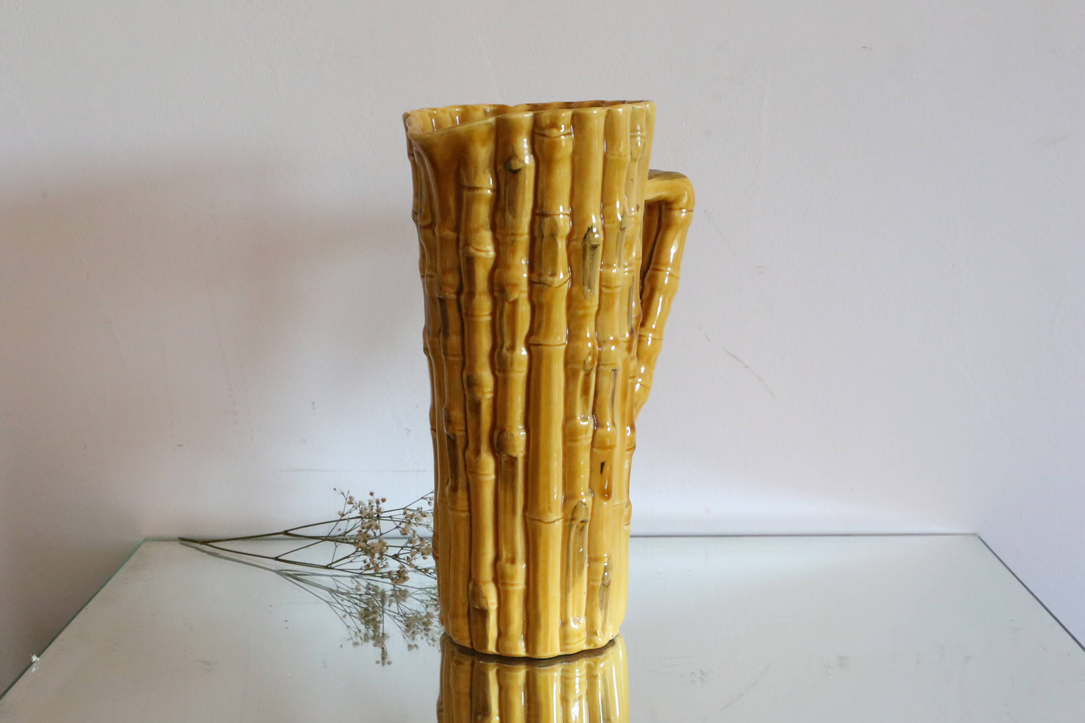 Large ceramic pitcher Vallauris