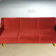 Sofa Daybed sofa years 50/60 cliclac Red