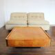 Table basse en loupe de bois pour Mario Sabot