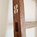 Country scale wearing right in old wood