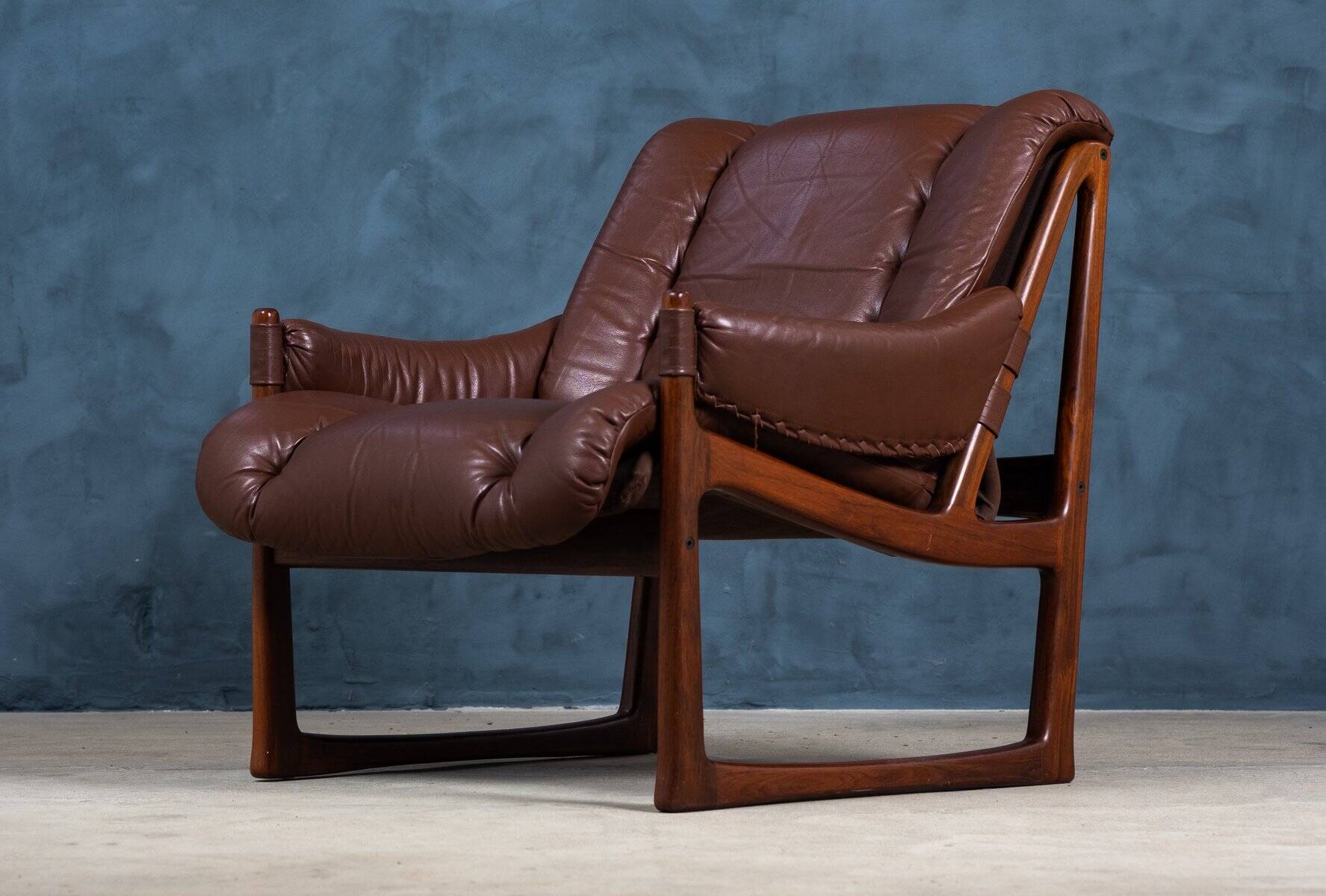 Mid-Century Armchairs in Rosewood by Torbjørn Afdal for Nesjestranda Møbelfabrikk, 1960s, Set of 2