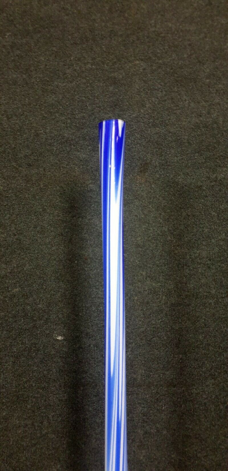 Soliflore vase in blue white glass of murano superb decoration