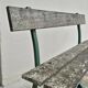 Old patinated garden bench 1950s