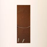 1950s Vintage Mirror with Integrated Brass Sconces