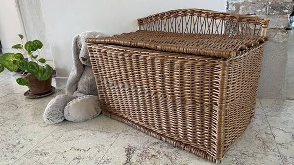 Panier COFFRE Rotin VINTAGE