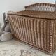 Vintage Rattan Chest Basket