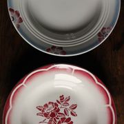 6 mismatched soup plates Marsac Marinette Digoin Badonviller