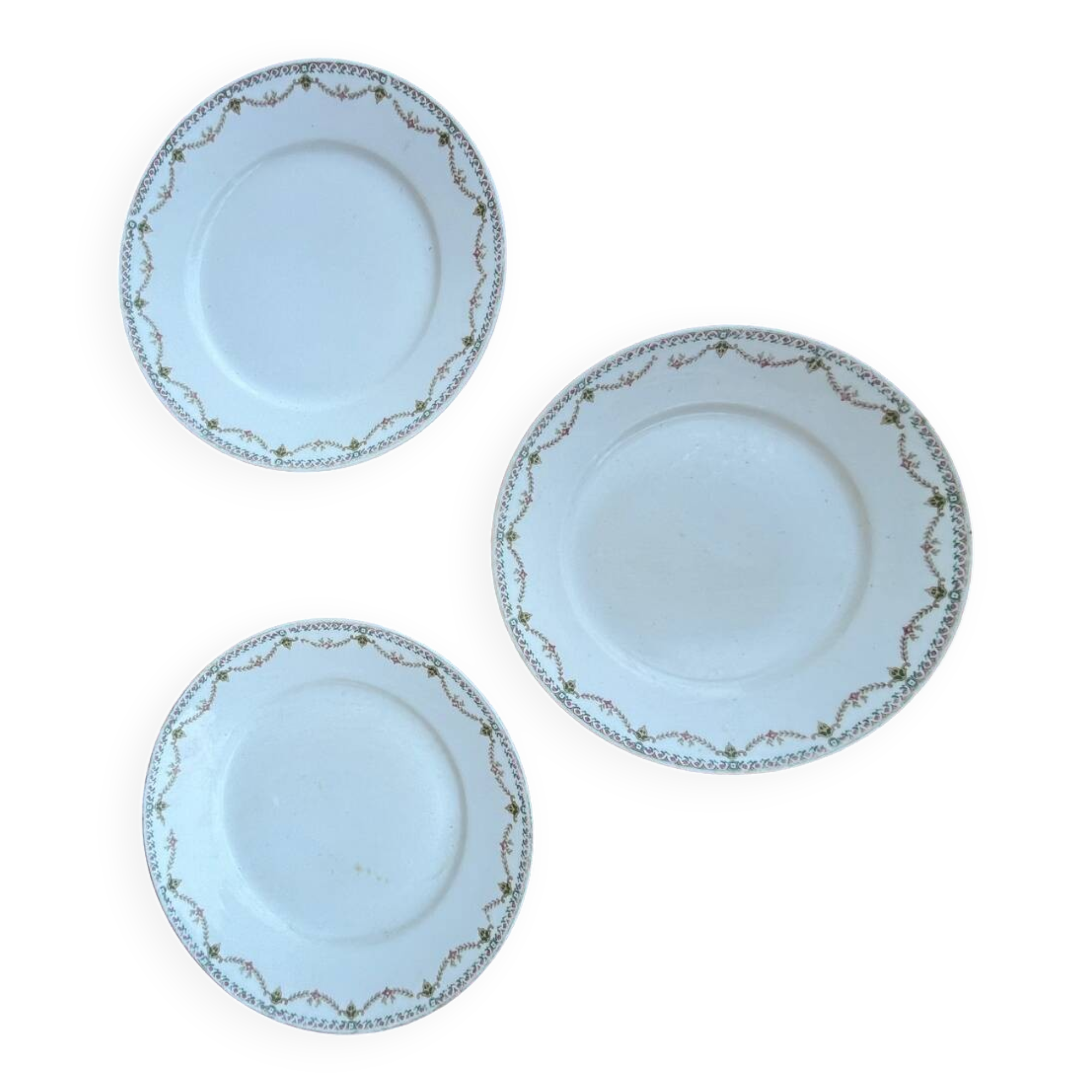 Porcelain plates