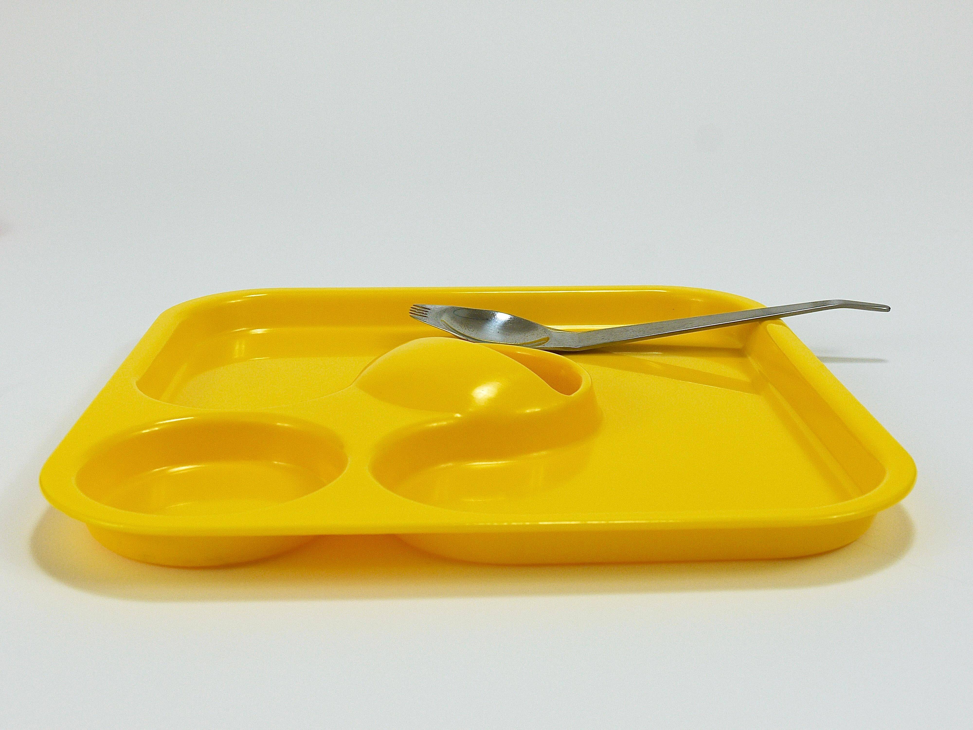 3 sets of Amboss Party Palette & spork, plate & spoon & fork, Austria, 1970s