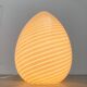 Vintage Murano glass egg floor lamp whirlpool by Vetri Murano